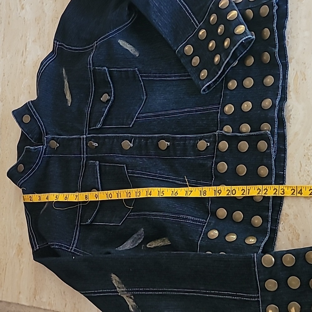 Vintage Denim Studded Jacket - Picture 8 of 16